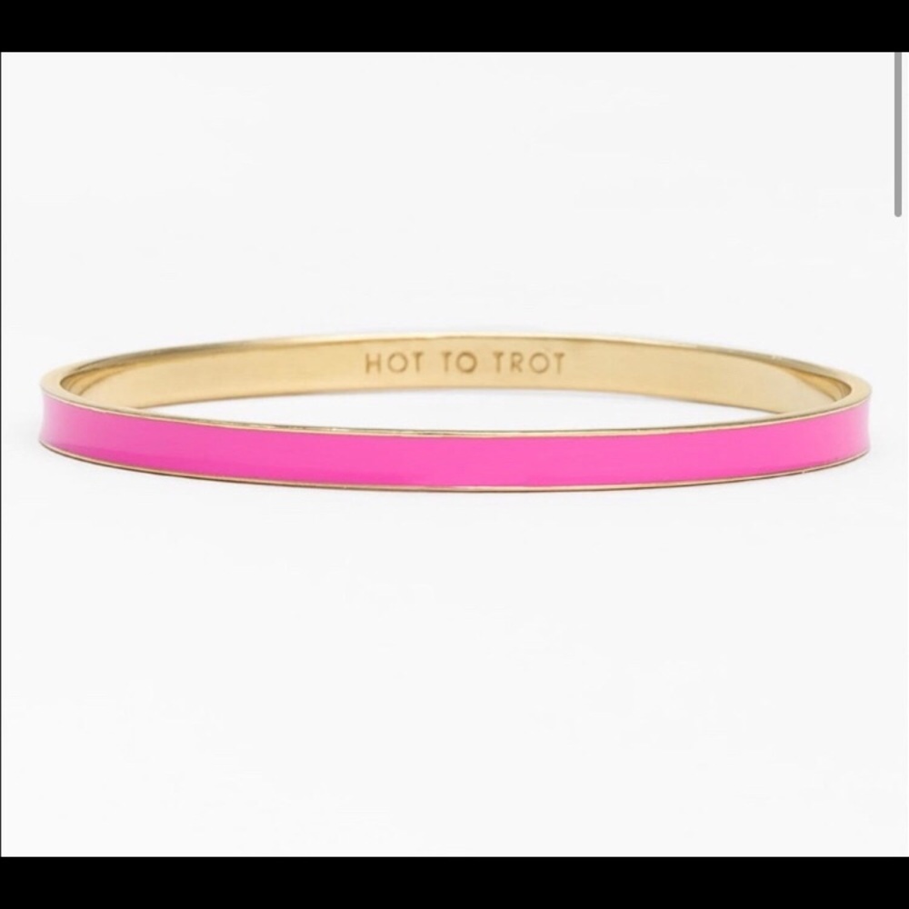 Kate Spade Hot Pink Too hot to trot bangle